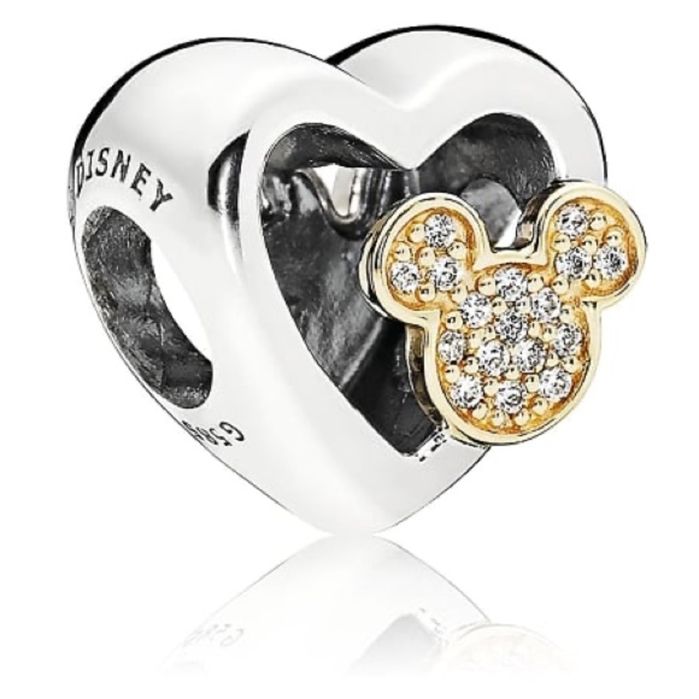 Pandora Disney Minnie & Mickey Heart Charm